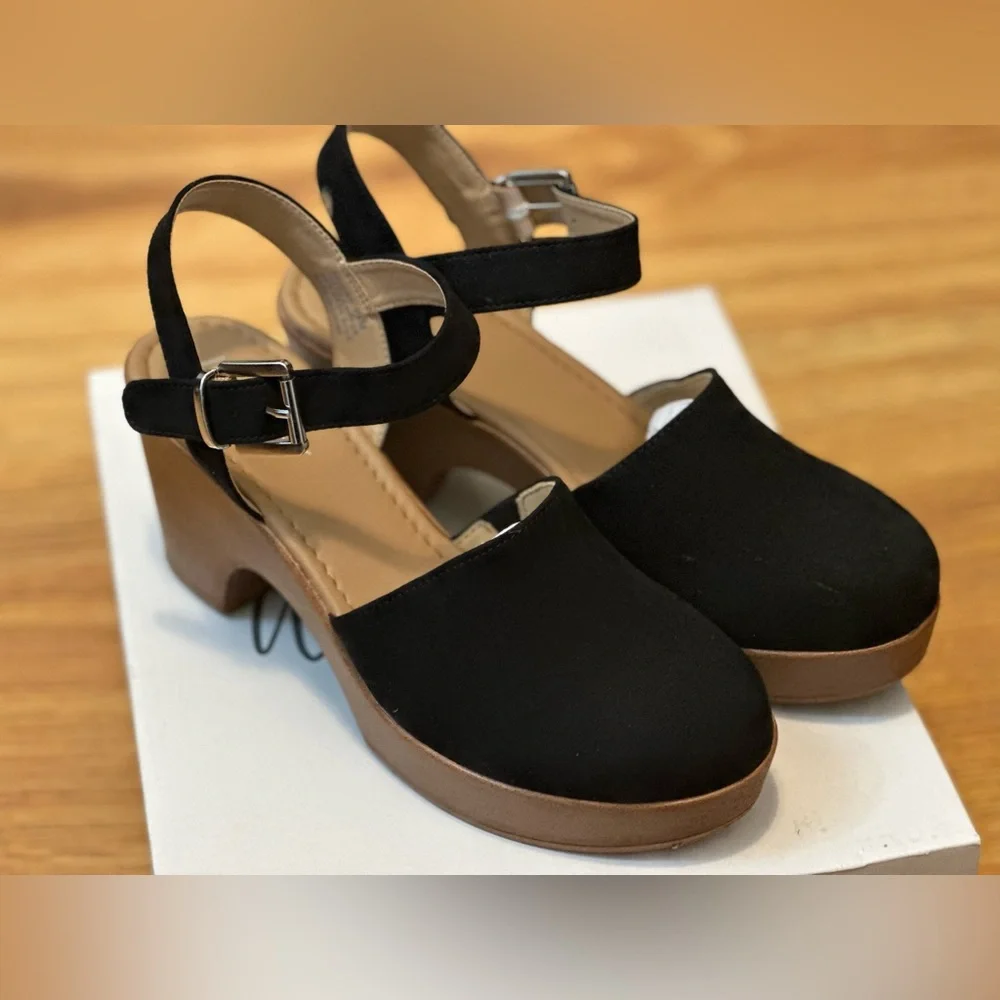 Black 3" platform heels - Picture 4 of 4